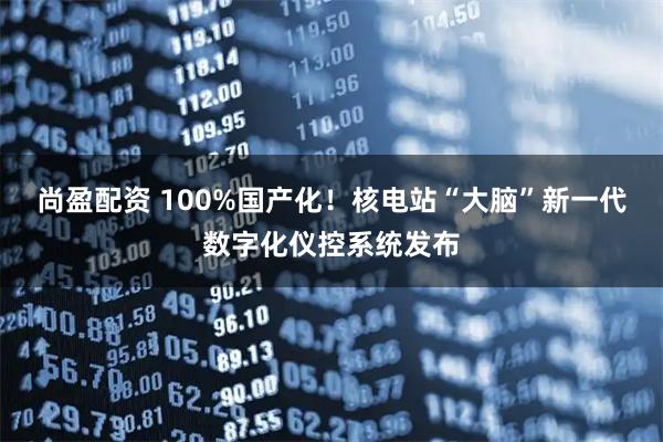 尚盈配资 100%国产化！核电站“大脑”新一代数字化仪控系统发布