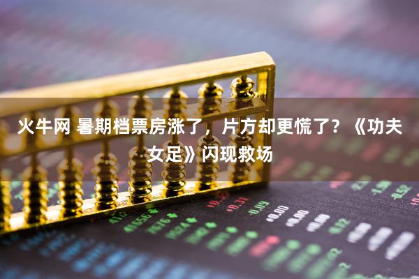 火牛网 暑期档票房涨了，片方却更慌了？《功夫女足》闪现救场